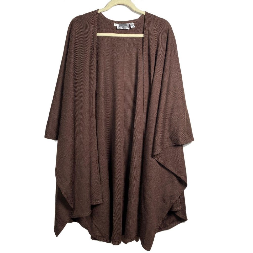 Vintage Luisa Spagnoli Wool Sweater Duster Wrap, M